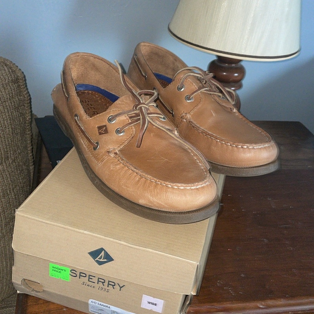 Sperry Top Sider boat shoes. Never worn. Perfect condition.